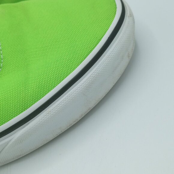 Vans Era Neon Lime Green Sneakers Unisex Low Top Men's 10.5 Canvas Skate Shoes - Picture 9 of 15